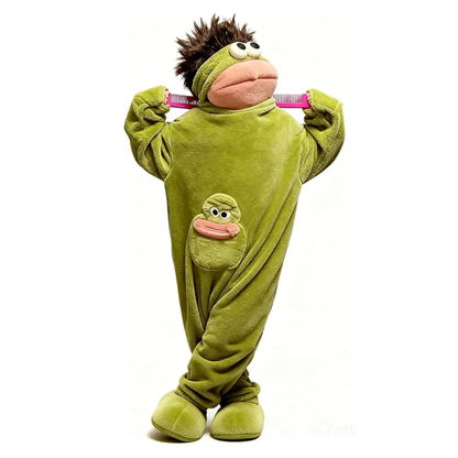 Pijama Ponible Tipo Manta con Capucha de Monstruo, Ultra Suave