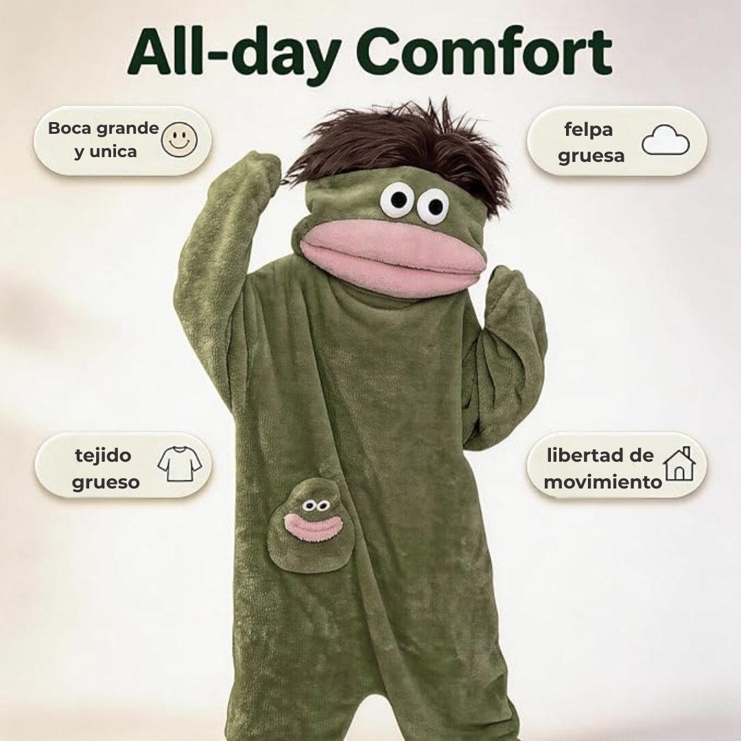 Pijama Ponible Tipo Manta con Capucha de Monstruo, Ultra Suave