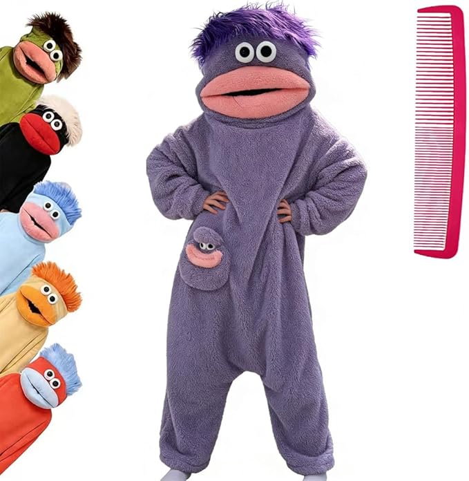 Pijama Ponible Tipo Manta con Capucha de Monstruo, Ultra Suave
