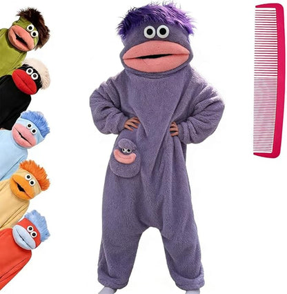 Pijama Ponible Tipo Manta con Capucha de Monstruo, Ultra Suave