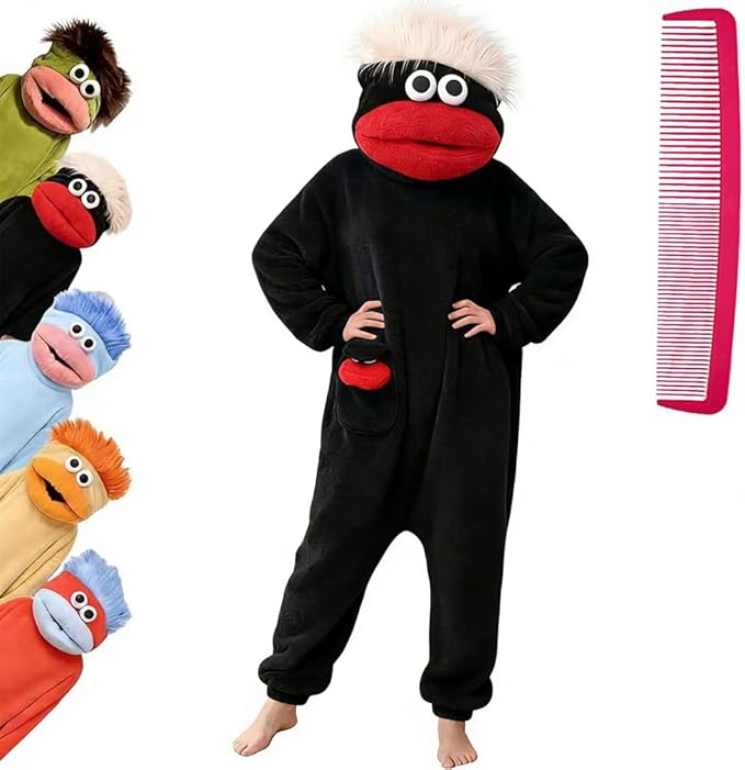 Pijama Ponible Tipo Manta con Capucha de Monstruo, Ultra Suave