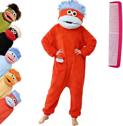 Pijama Ponible Tipo Manta con Capucha de Monstruo, Ultra Suave