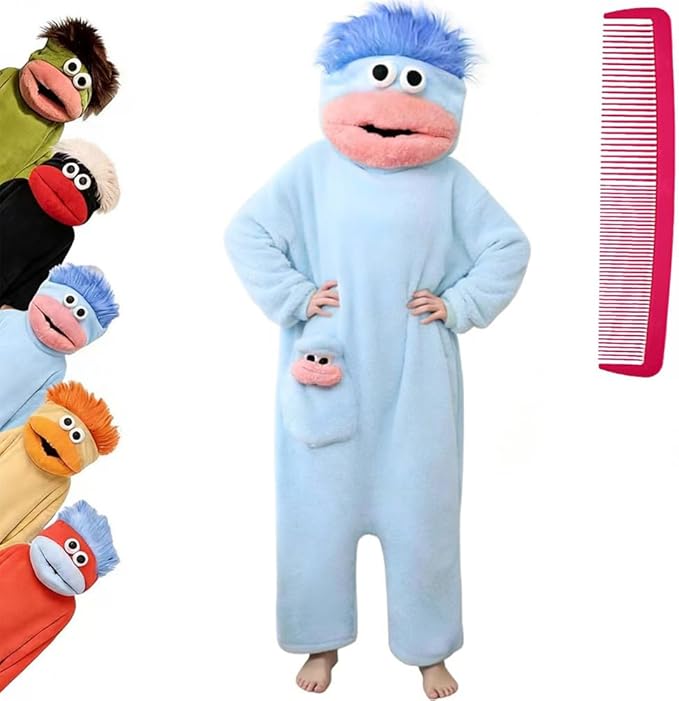 Pijama Ponible Tipo Manta con Capucha de Monstruo, Ultra Suave